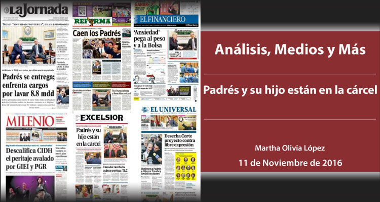 Padrés y su hijo están en la cárcel