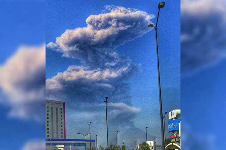 Caen cenizas del ‘Popo’ en Puebla; hay alerta en otros 2 estados