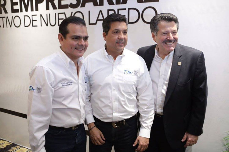 Unen esfuerzos Cabeza de Vaca y Enrique Rivas por Nuevo Laredo
