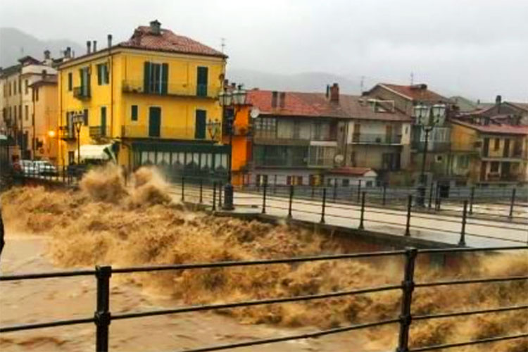 Decenas de personas fueron desalojadas en Italia por inundaciones