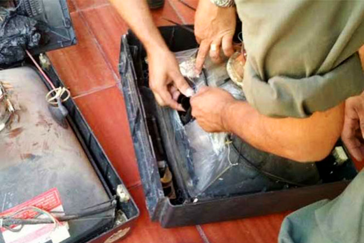 Hallan 10 mil mililitros de ketamina ocultos en televisores en Argentina