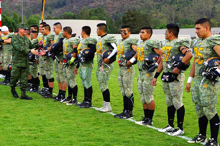 Militares de México y EU se medirán en partido de futbol americano