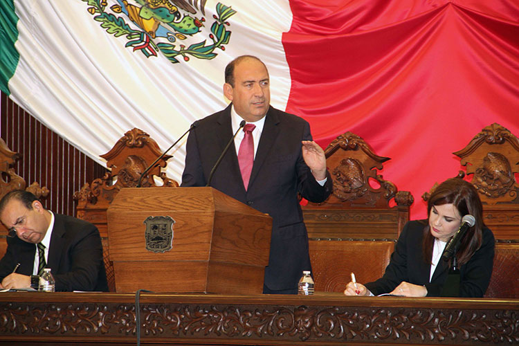 Rubén Moreira rinde Quinto Informe de Gobierno
