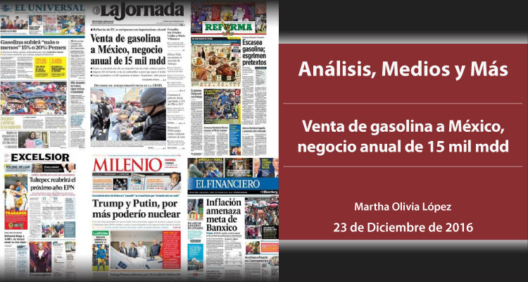 Venta de gasolina a México, negocio anual de 15 mil mdd