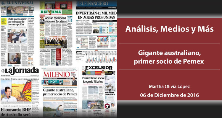 Gigante australiano, primer socio de Pemex