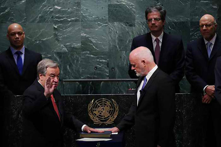 Antonio Guterres jura como nuevo secretario general de la ONU
