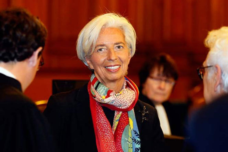 Condenan a Christine Lagarde, jefa del FMI, por negligencia