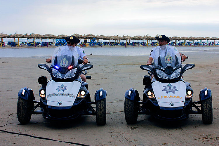 Gendarmería turística se quedará en Madero; vigila playa Miramar