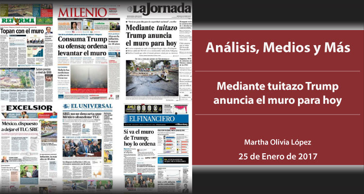 Mediante tuitazo Trump anuncia el muro para hoy