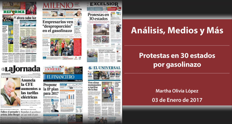 Protestas en 30 estados por gasolinazo