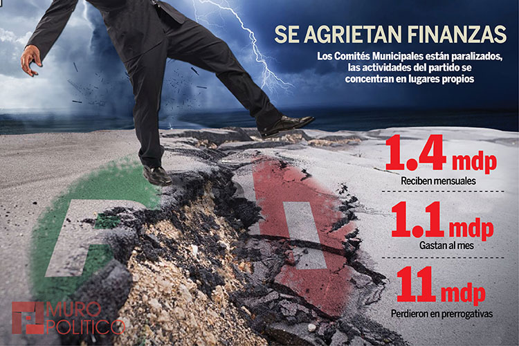 Aprieta crisis al PRI; Rifará autos para sobrevivir