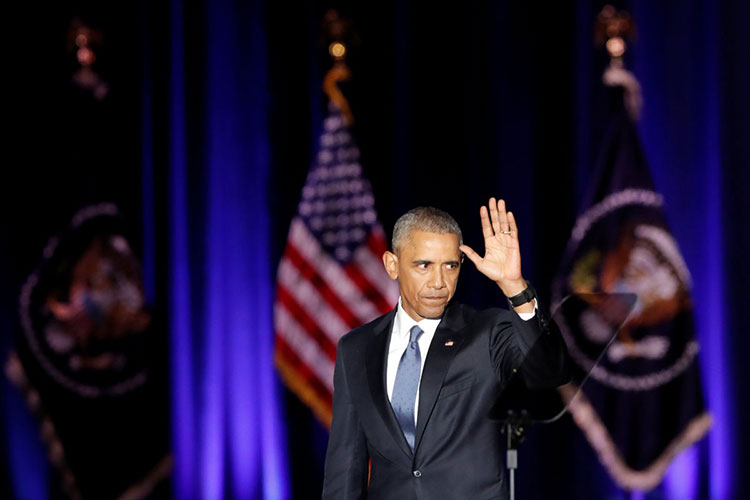 Obama deja la presidencia con su nivel más alto de popularidad