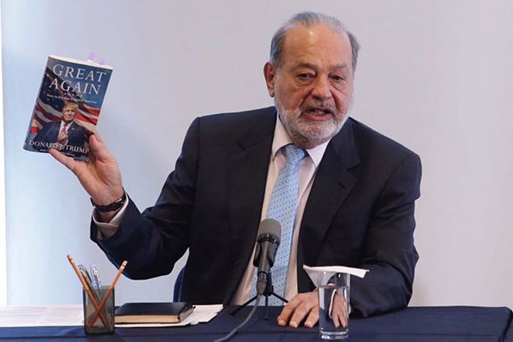 Grato ver unidad en México ante Donald Trump: Slim