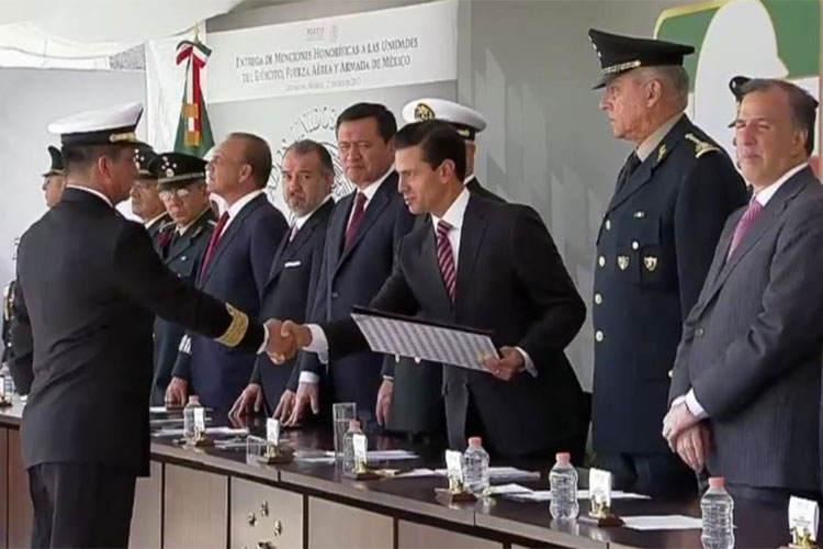 Llama Peña a reconocer a Fuerzas Armadas y pide certidumbre legal para ellas