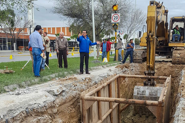 Invierte Nuevo Laredo 20 millones para rehabilitar el subcolector Anáhuac