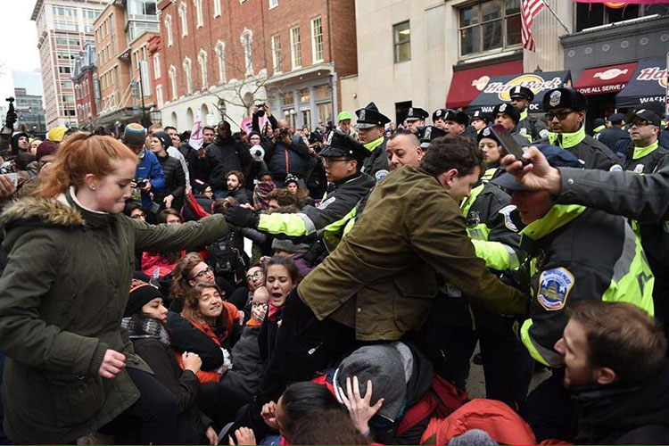 Protestas anti Trump en Washington