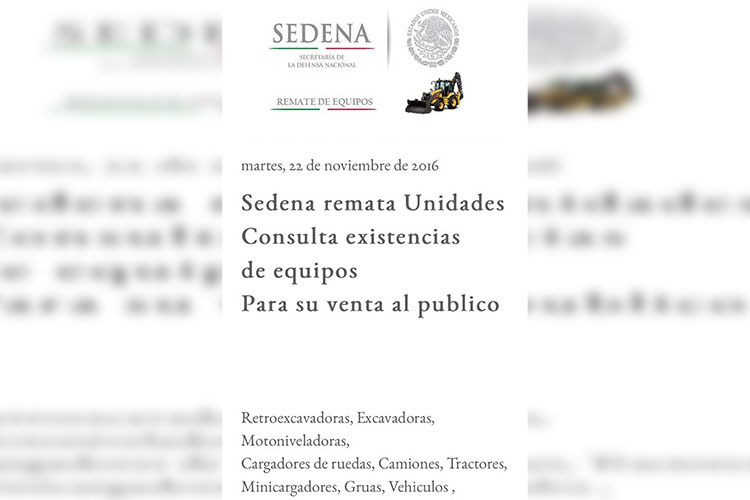 Sedena denuncia sitio de internet apócrifo