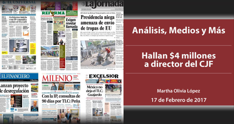 Hallan $4 millones a director del CJF