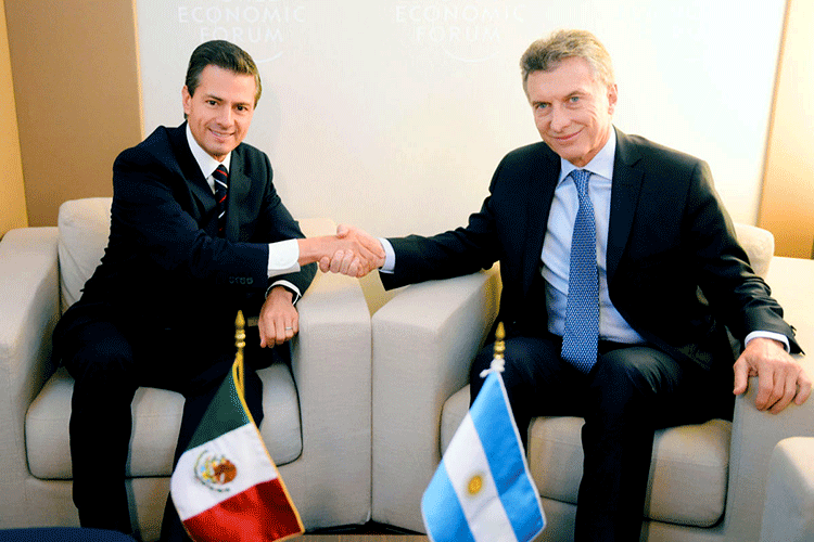 Peña agradece a Macri apoyo respecto a posición de EU