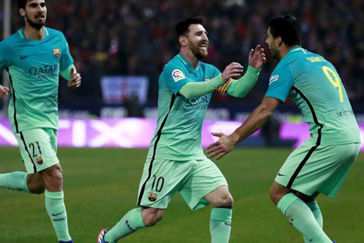 Barça vence 2-1 a los Colchoneros