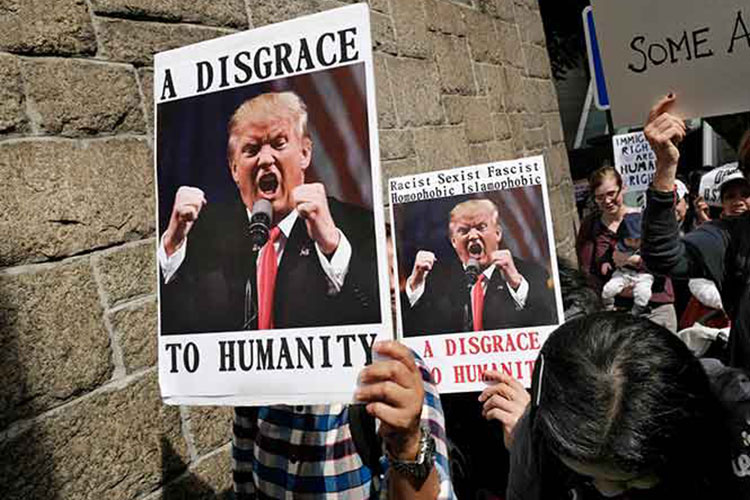 Trump acusa a medios de ‘falsear’ información sobre el veto migratorio