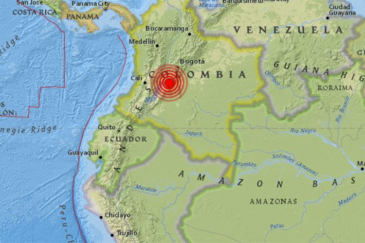 Sismo de 5.7 grados sacude gran parte de Colombia