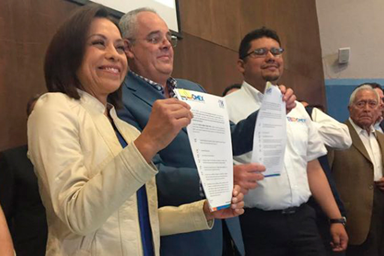 Mota se registra como precandidata del PAN