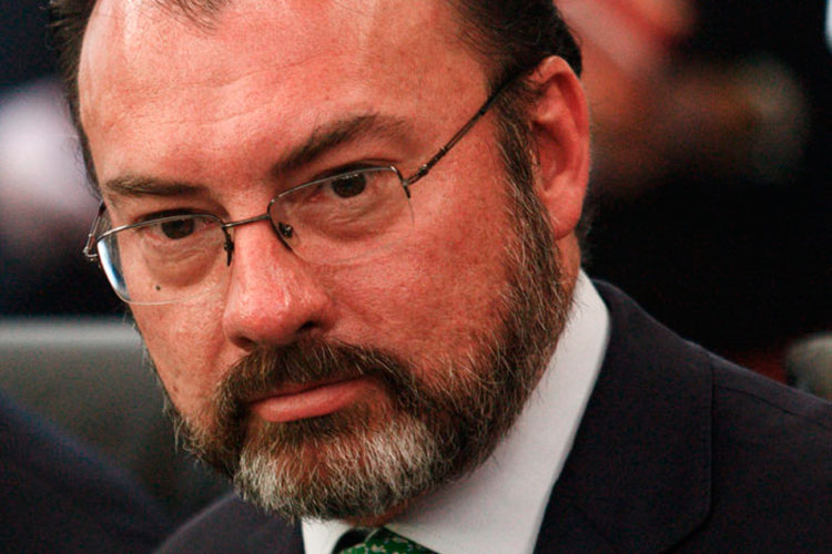Videgaray: no corregí texto de Trump sobre el muro