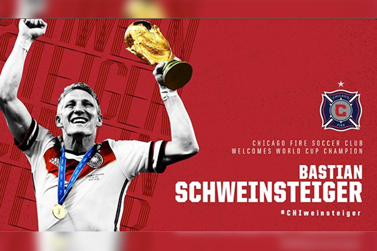 Bastián Schweinsteiger, nuevo jugador del Chicago Fire