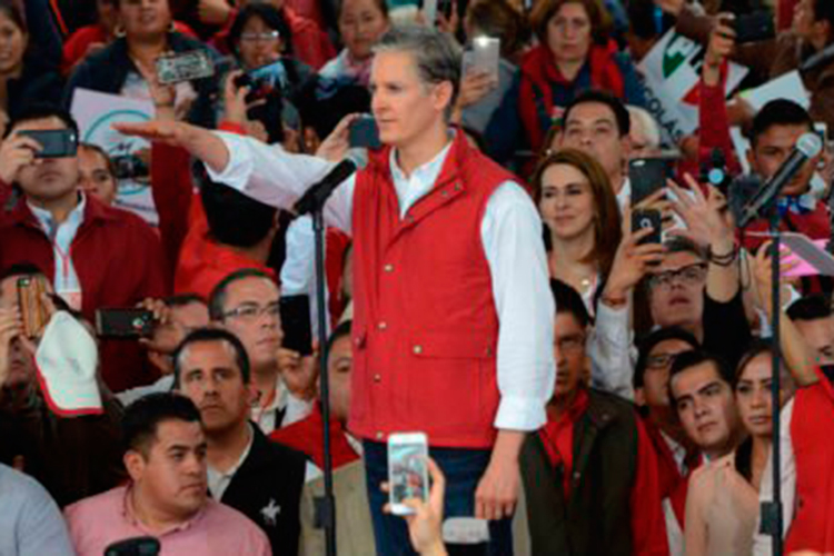 Rinde protesta Del  Mazo como aspirante  del PRI en Edomex