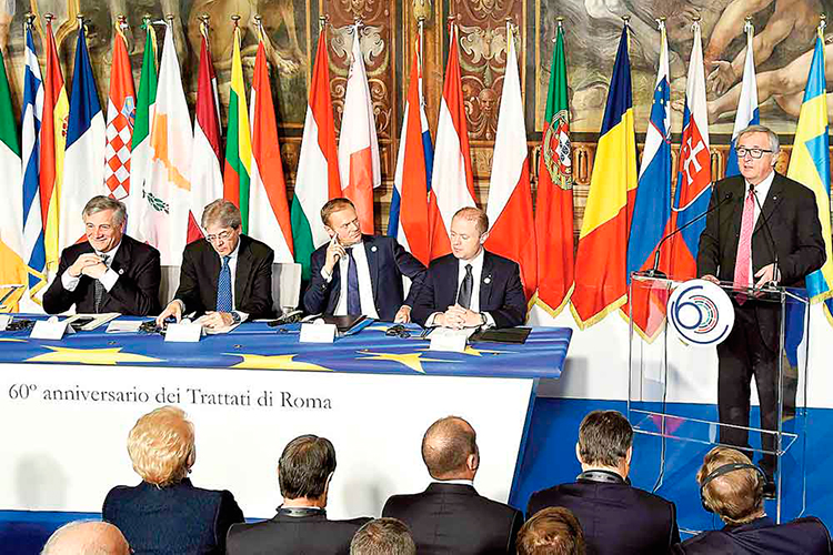 UE pasa la página del Brexit; 60 aniversario del bloque comunitario