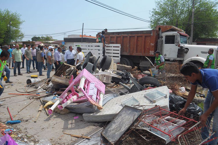 Recolectan 100 toneladas de chatarra en Victoria