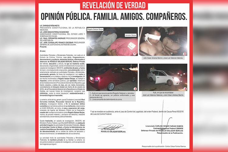 Revelan corrupción de MP de Colima contra Tamaulipeco