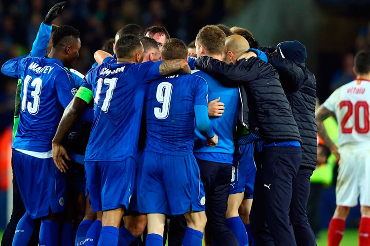 Leicester avanza a cuartos de la Champions