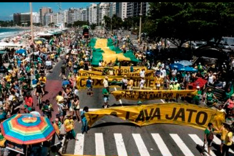 Movilizaciones en Brasil en rechazo a la impunidad de políticos corruptos