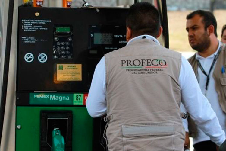 Verifica personal de Profeco-México gasolineras en Tamaulipas