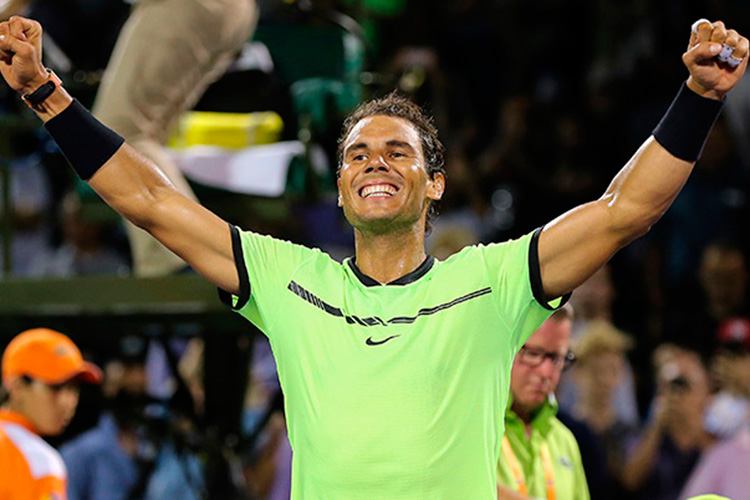 Nadal vence a Jack Sock y está en semis del Miami Open