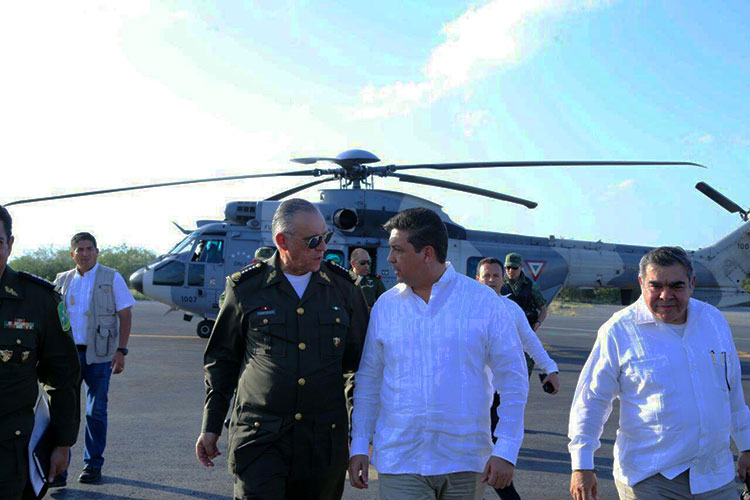 Reconoce SEDENA apoyo de Cabeza de Vaca en Tamaulipas