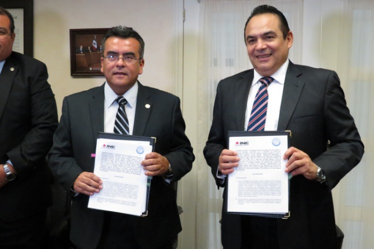 Firman INE convenio con poder judicial en Tamaulipas