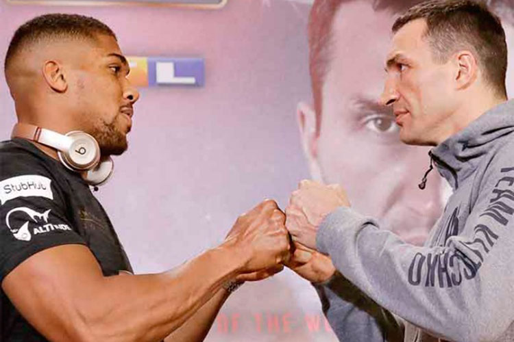 Lucha de pesados; Joshua y Klitschko mañana en Londres