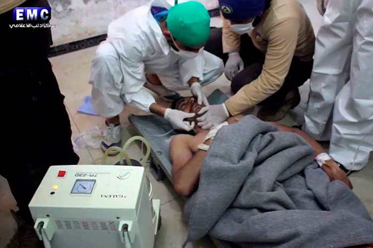 Denuncian ataque químico en Siria; al menos 58 muertos