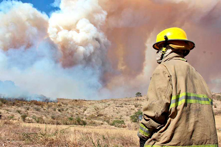Disipan bomberos el incendio en el Cerro Tepopote