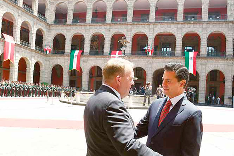 Peña Nieto fortalece lazos económicos con Dinamarca