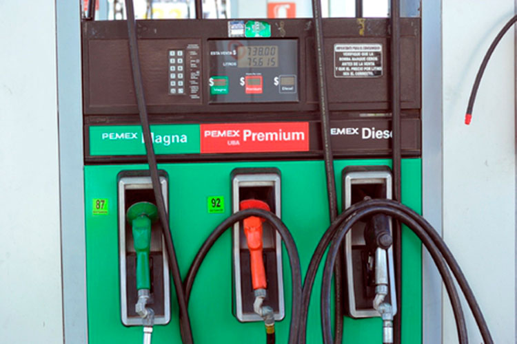 Magna y diésel mantienen sus precios; $16.55 y $17.52