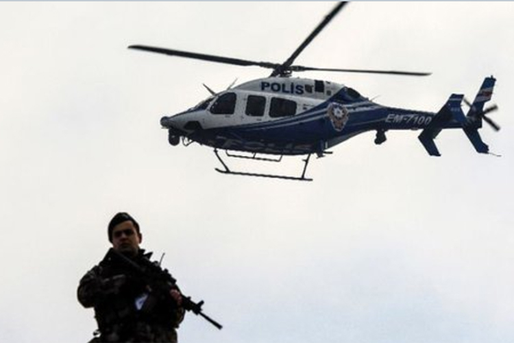Se estrella helicóptero de la policía turca con 12 ocupantes a bordo