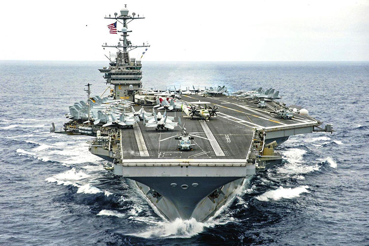 EU dirige sus portaaviones a la Península de Corea