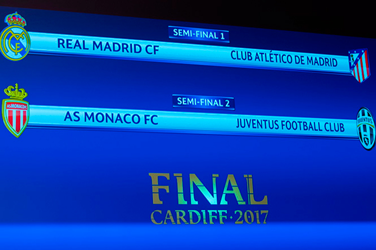 Así quedan los encuentros de semifinales de la Champions