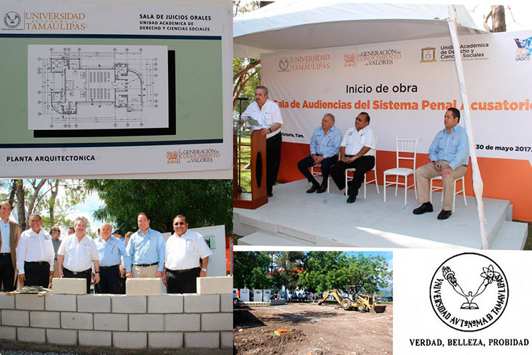 Inicia UAT construcción de sala de juicios orales