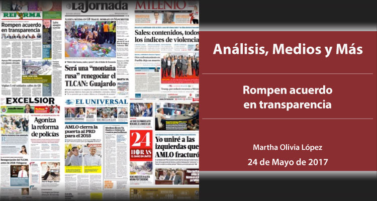 Rompen acuerdo en transparencia