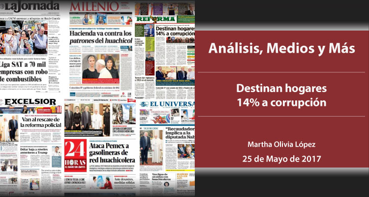 Destinan hogares 14% a corrupción